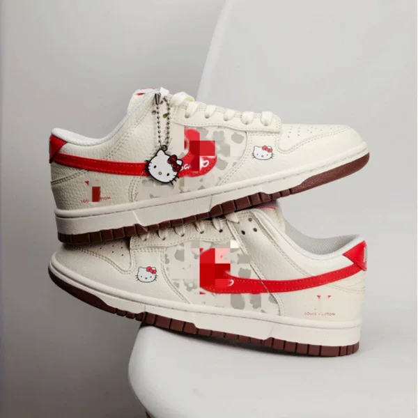 Drop-shipping foreign trade POP MART retro low-top casual sports skateboard shoes Hello Kitty unisex versatile co-branded sneakers