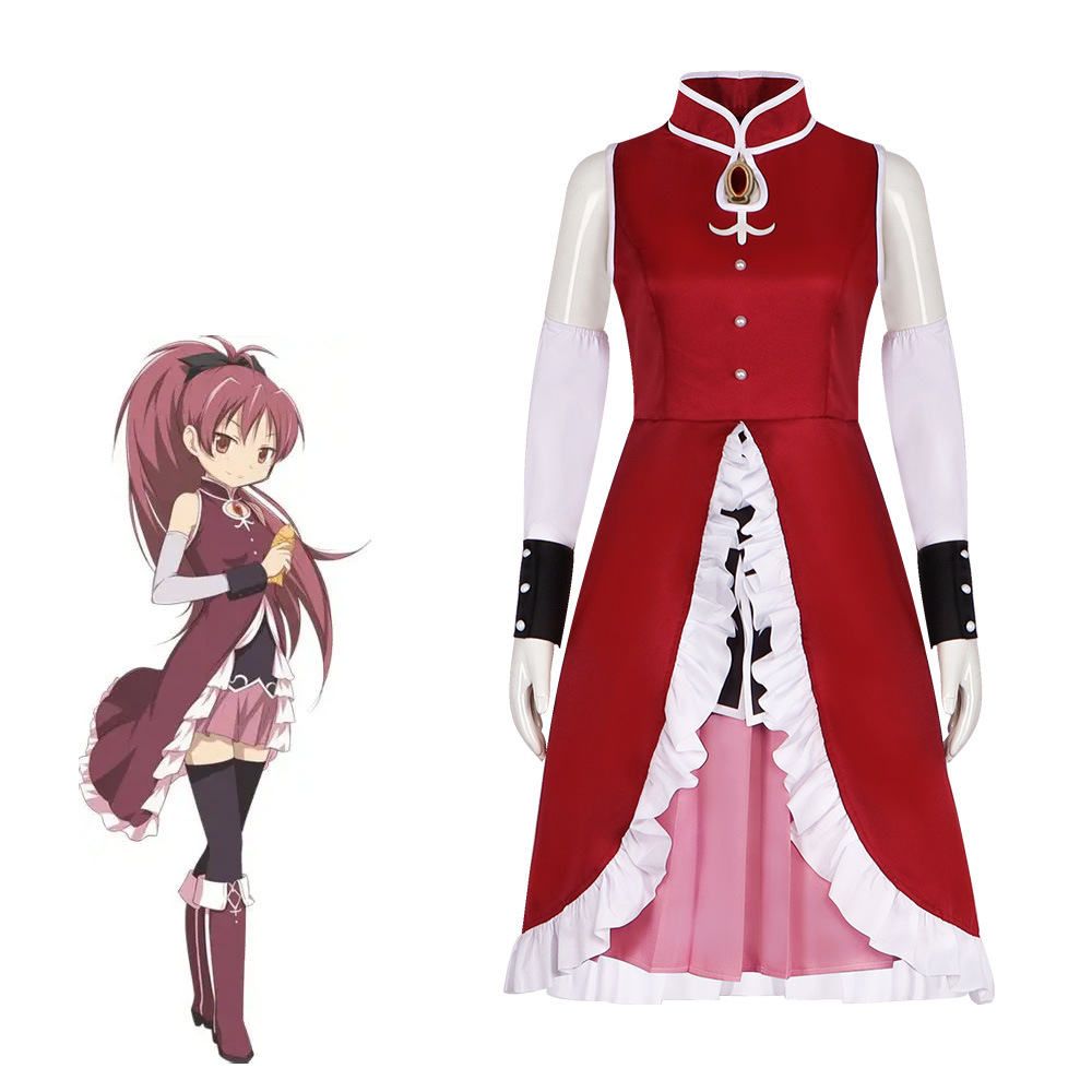 霧都魔法少女小圓cos服二次元動漫遊戲佐倉杏子cosplay服扮演服