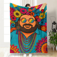 复古波西米亚民族风艺术法兰绒毛毯毯子印花午睡毯办公室盖毯披毯