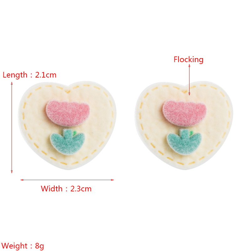 Fashion New Personality Creative Flocking Cartoon Earrings display picture 1