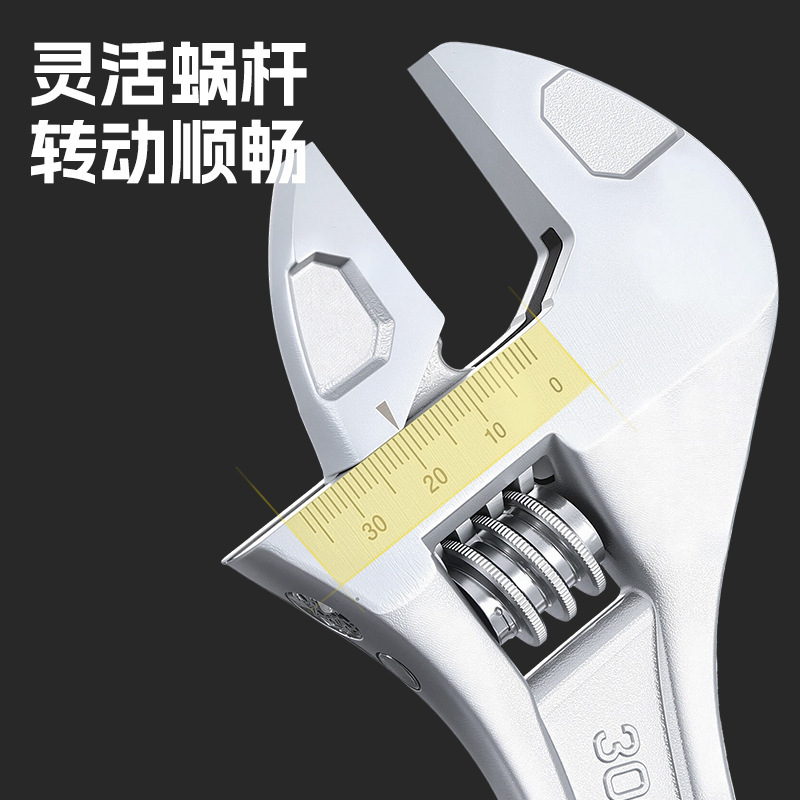 进口材质手柄开口式万能口径活动扳手81012多功能五金工具大全|undefined