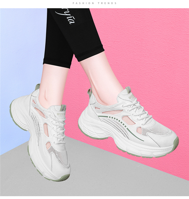 Giày sneaker nữ đế dày mùa hè 2025 đa năng đế mềm êm chân — 7252 gót xanh cao 5cm, 7252 màu xám gót cao 5cm chi tiết 11