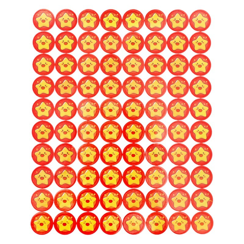 Маленькие красные цветочные наклейки-награды для учащихся начальной школы, милые наклейки на большой палец, наклейки для детского сада, хвала, смайлика, смайлика
