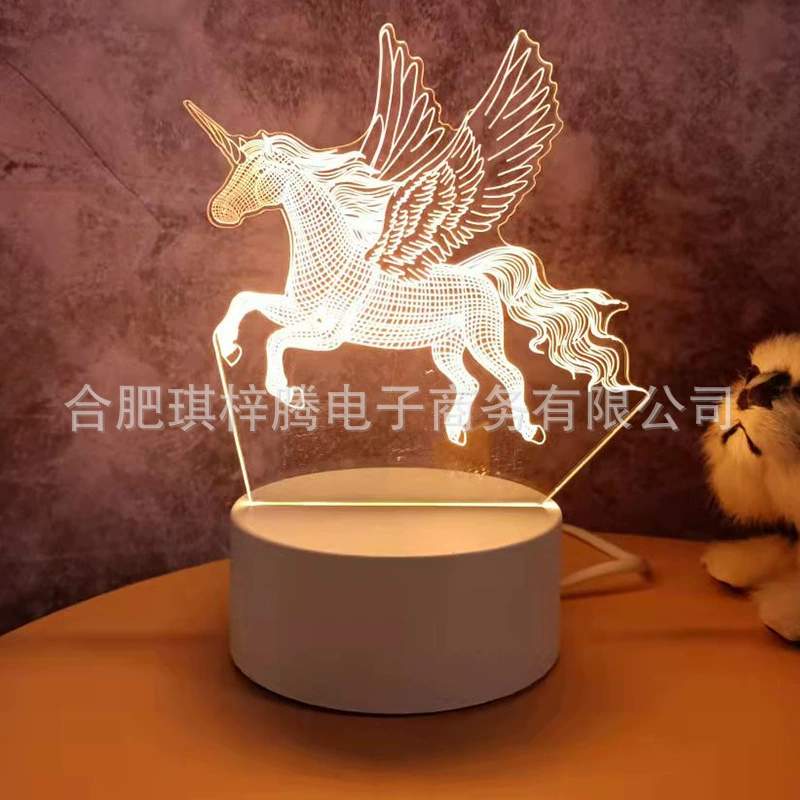 Ins Creative warm soft light bedside Creative Night Light Decoration Music Ack Lights 3D Night Light Wholesale