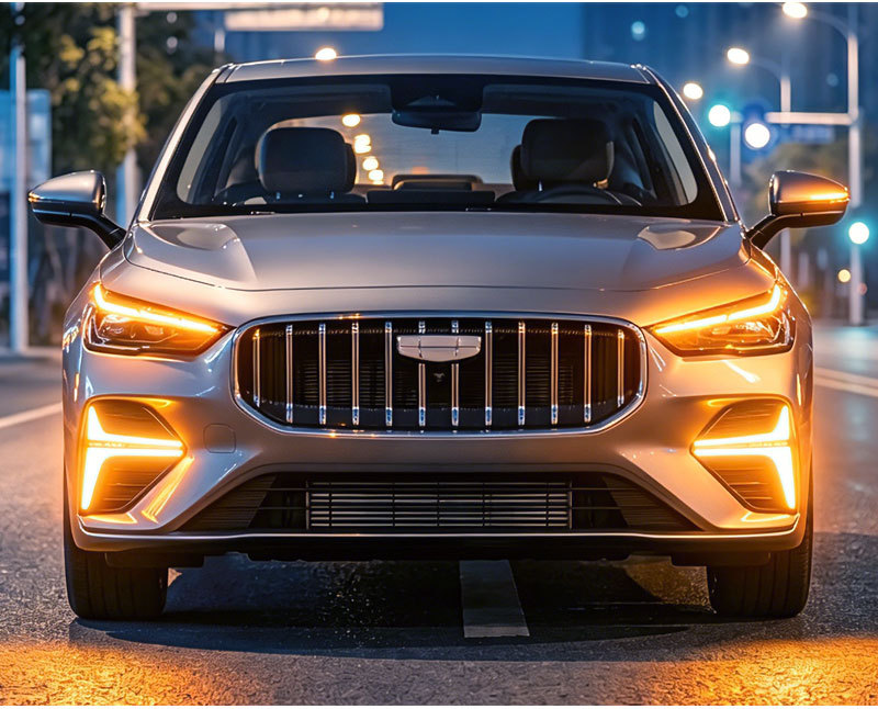 Suitable for 26 Models of the Fifth-Generation New Emgrand, Led Daytime Running Lights Modification, Dedicated Front Bumper Lights, Fog Lights