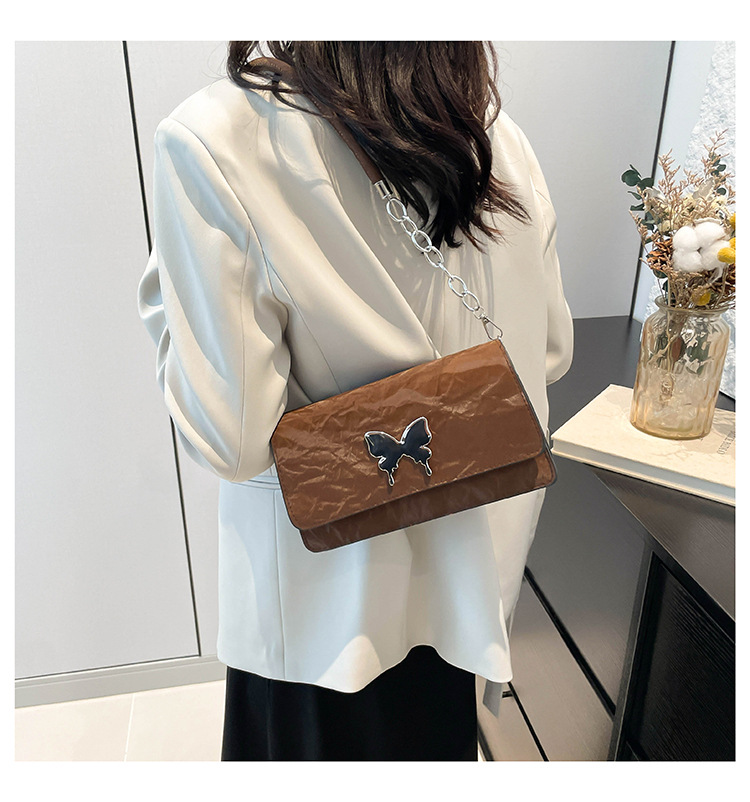 Modische und einfache Schleife Handheld Unterarm Damen 2024 Neue Stil Kette Mode Single Schulter Pendler Kleine Quadrat_voghion.com