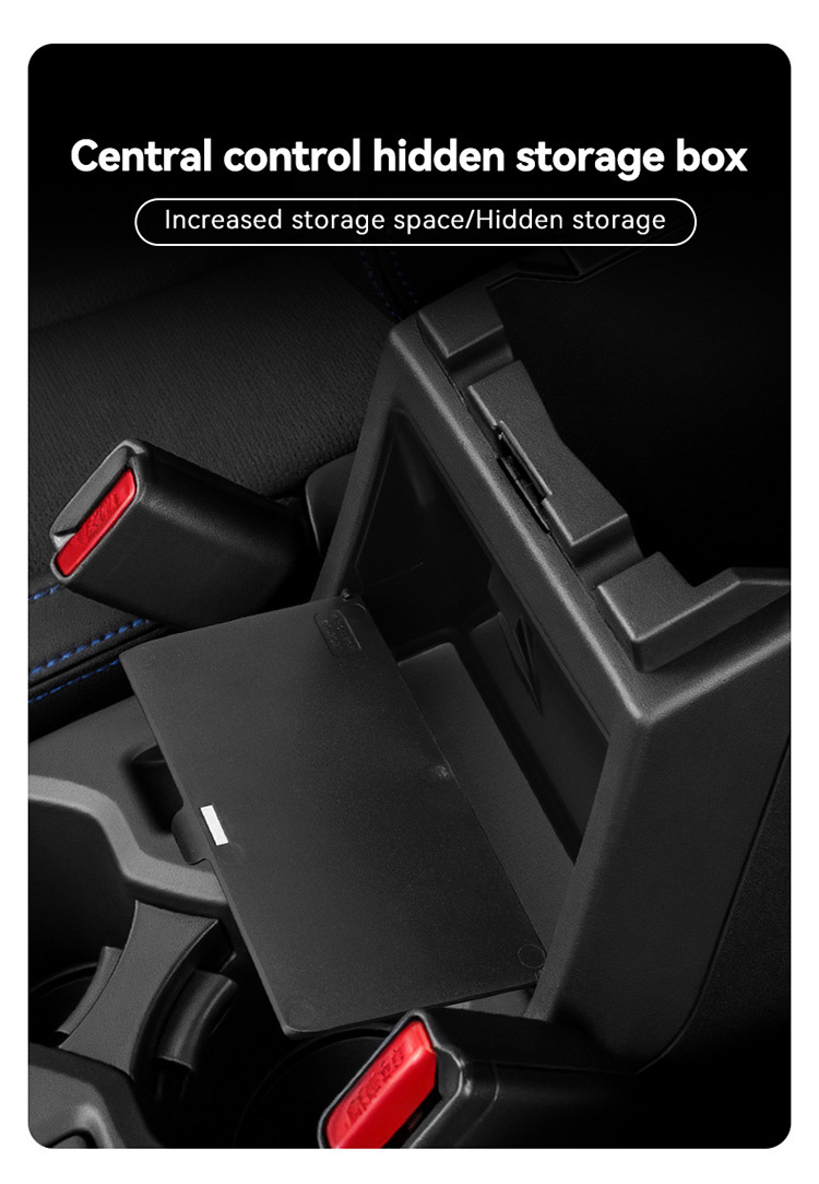 Suitable for 25 Subaru Forester Armrest Boxes, Hidden Storage Boxes, Storage and Storage Car Supplies Modification Accessories