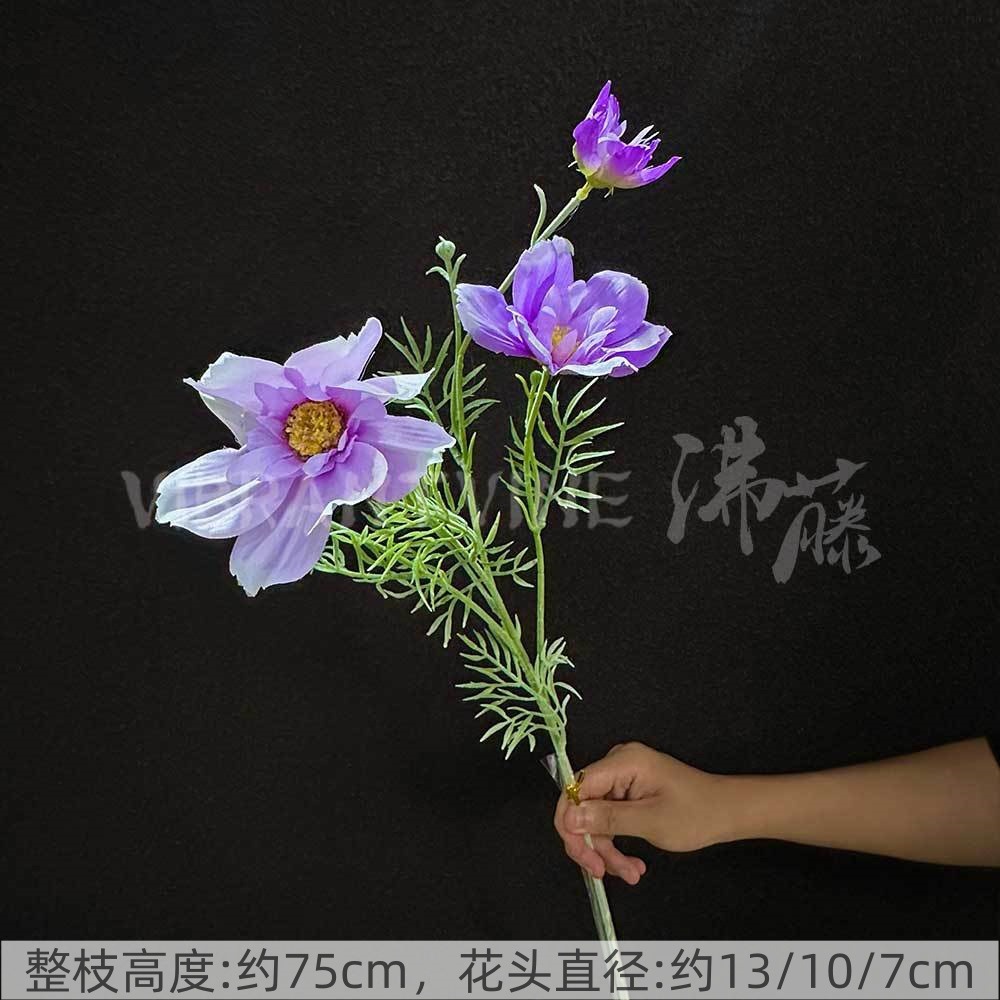 Púrpura de la boda flor artificial salón de bodas Camino de plomo techo arreglo floral Hotel Bienvenido arco piso decorativo flor artificial