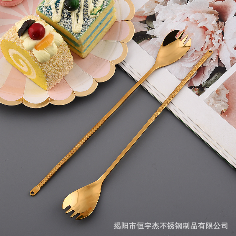 304 stainless steel long-handled ice spoon