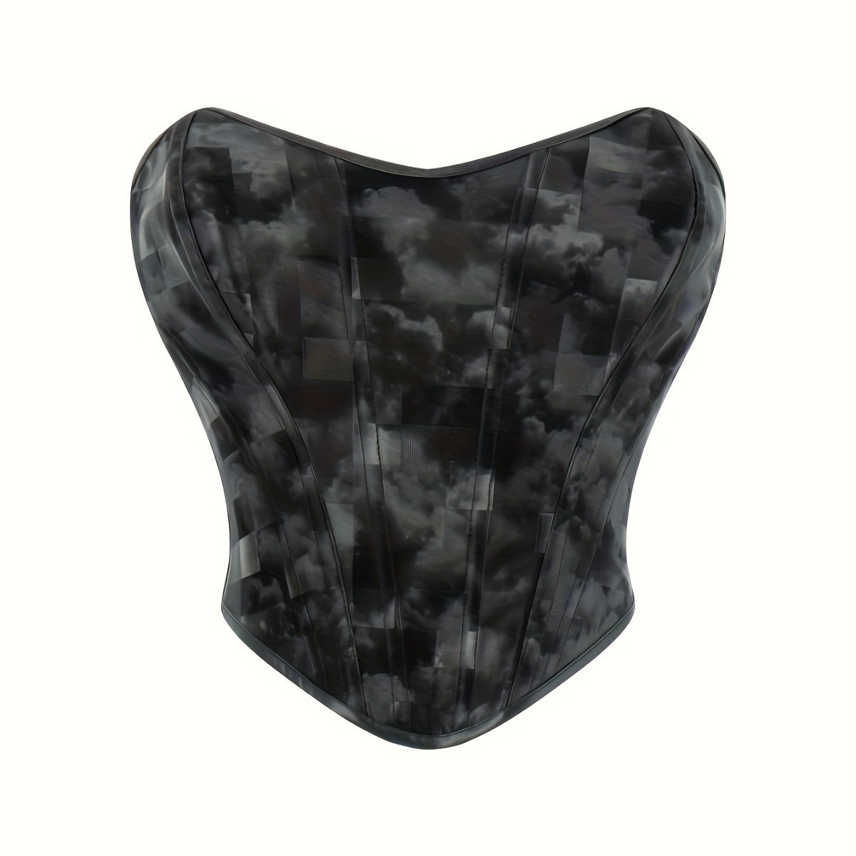 Negro retro cortesana de viento de pecho de dama blusa de cintura apretada delgada abdomen abraza buste de hueso de pescado suministro transfronterizo