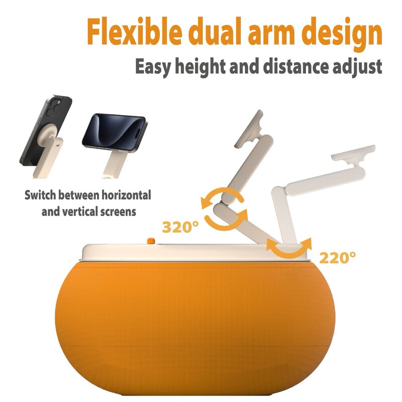 Magnetic Phone Pillow Stand Phone Holder Bed Lazy Pillow Stand Suitable for Tablet iPad Support Stand Bed