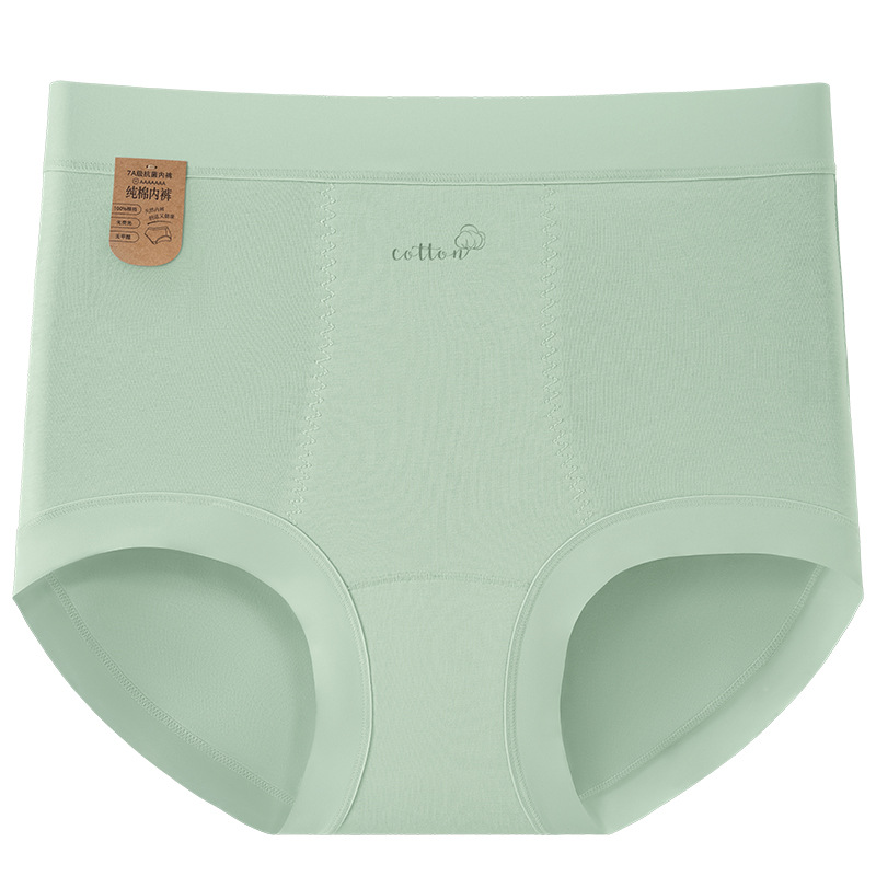 Ropa interior de algodón para cesárea 9A algodón antibacteriano entrepierna transpirable larga entrepierna alta cintura alta suave y agradable para la piel ropa interior de alta elasticidad mujer