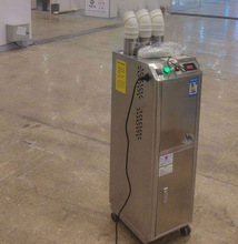 鲁源工悬浮分子消毒机 加厚不锈钢雾化消毒机 智能人员通道消毒机