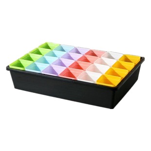 Fleshy Seedling Pot Rectangular Plant Leaf Insert Finishing Plate Small Black Square Pot Finishing Incubator Thickened Storage Tray