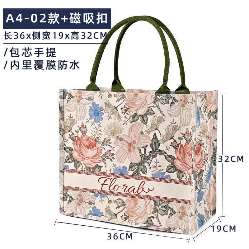 A4 - 02 + hebilla de succión magnética; tamaño; lona