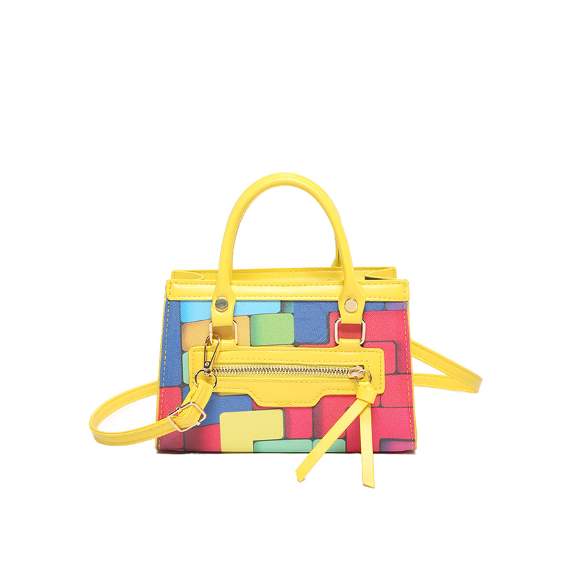 2024 verano nuevo color contrastante empalme de moda simple bolso de hombro casual bolso de mujer