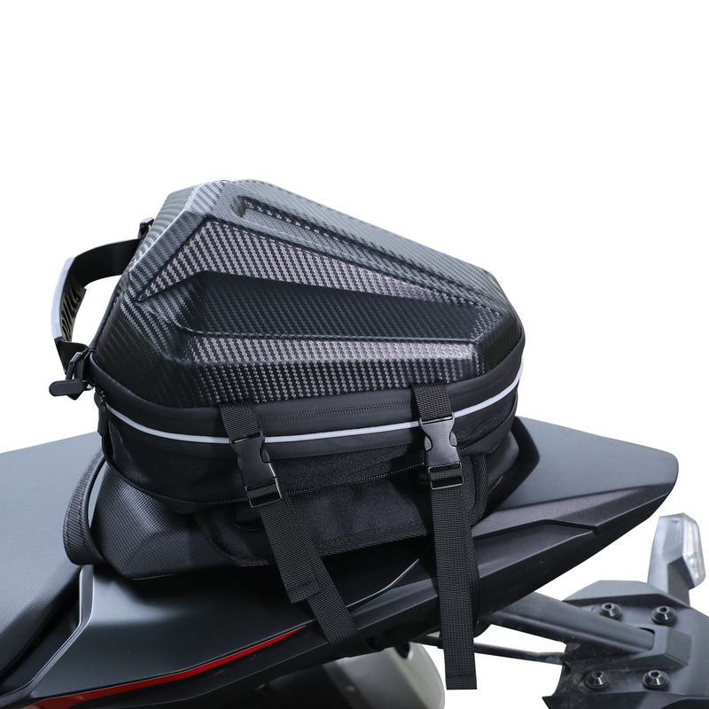 Motorcycle tail bag, waterproof motorcycle rear seat bag, motorcycle travel equipment, riding bag, expandable 2026 motorcycle rear seat bag