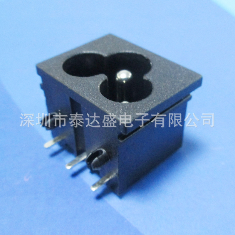 15V桌面电源可用C6三芯充电口23*18铜脚铜芯米奇尾AC电源插座LH-6