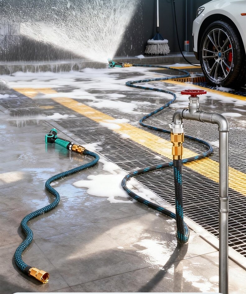 Suitable for high-pressure car washing water guns, home gardening tools, retractable water hoses, tap water pressure boosters, and washable water