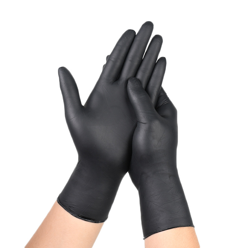 Guantes de nitrilo desechables para cocina especial de nitrilo negro protector impermeable PVC lavado de platos