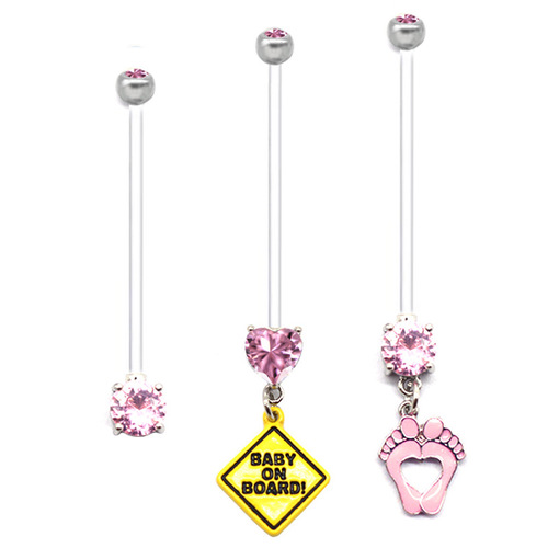 Gaibei European and American cross-border pregnant women's belly button ring, ankle ring, navel ring, navel nail, navel ornament, zircon belly button ring manufacturer