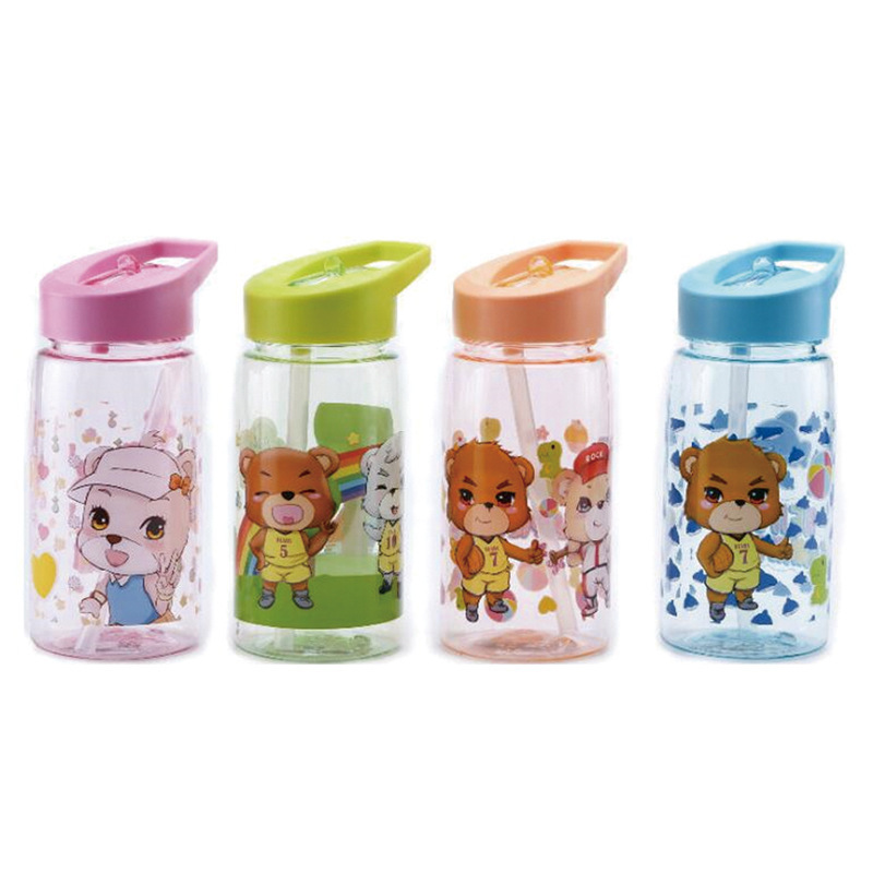 Kindergarten Primary School Students' Water Cup Space Cup Small Cute 350ml Leak-proof Portable Cup Children's Suction Mouth Cup