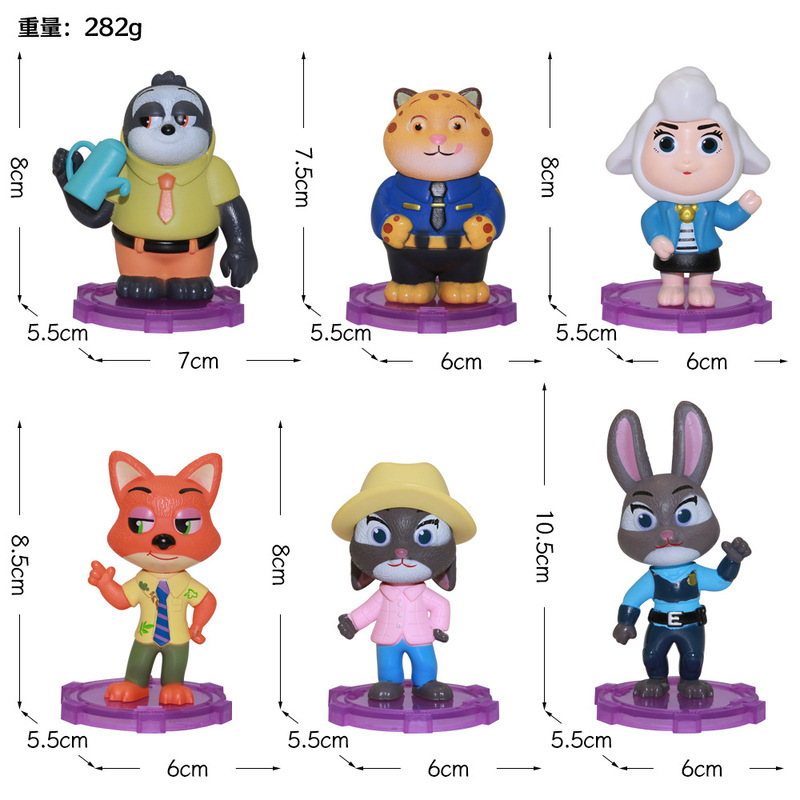 Zootopia Themed Figurines Judy Nick Sloth Police Officer Action Figures Fox Rabbit Blind Box Toys Zootopia Themed Figurines Judy Nick Sloth Police Officer Action Figures Fox Rabbit Blind Box Toys
