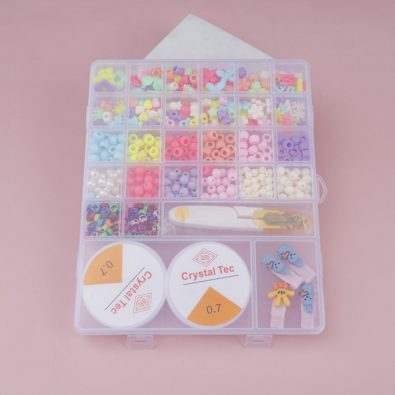 Children's handmade bead toy wholesale for girls DIY bracelet intelligence creative accessories materials necklace chain beads