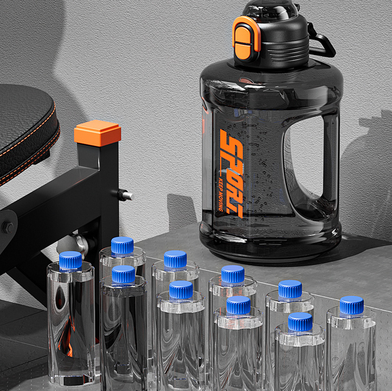 Extra Large Capacity Plastic Bottle High Temperature Resistant Ton Bucket 2025 Summer New Model For Men Sports_voghion.com