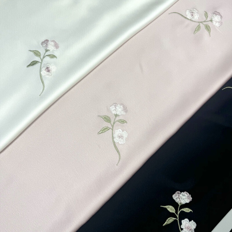 Imitation Acetate Satin Embroidered Fabric Draping Chinese Shirt dress Cheongsam Pants Cardigan Fashion Designer Fabric Imitation Acetate Satin Embroidered Fabric Draping Chinese Shirt dress Cheongsam Pants Cardigan Fashion Designer Fabric