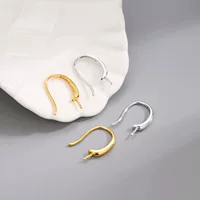 S925 Серебряная индивидуальность минималистичный дизайн diy серьги серьги пустые крючки ручной работы полуфабрикаты липкие диски серьги пустые аксессуары