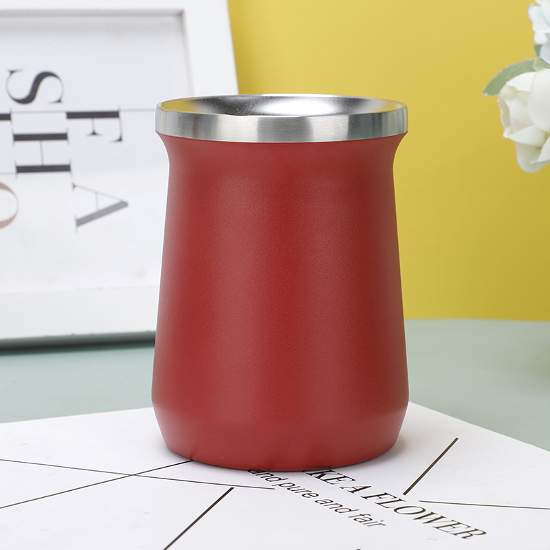 Venta caliente transfronteriza taza de cerveza de vacío de doble capa taza de café en forma creativa Madai taza de martillo patrón de acero inoxidable 304 taza de agua