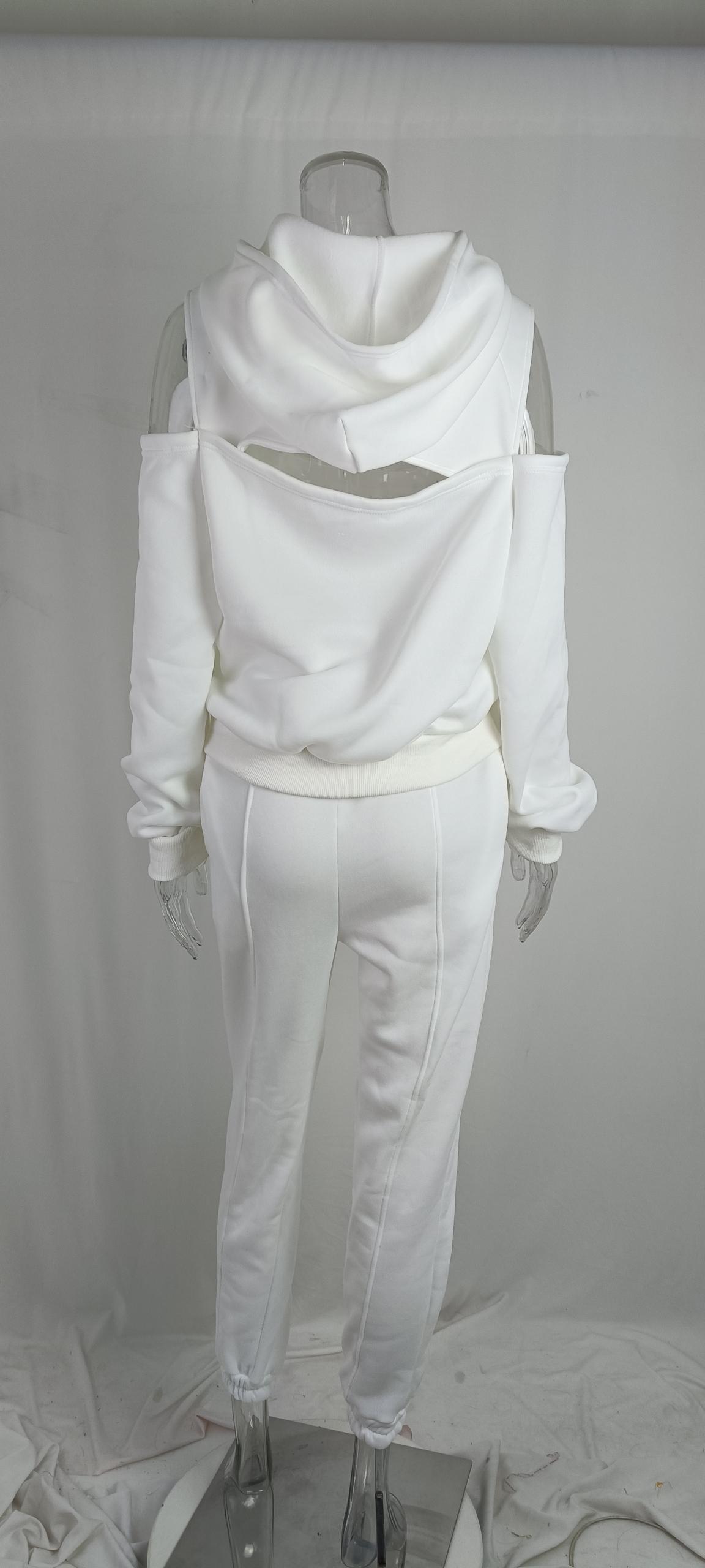 Versatile Women's Fleece-lined Long-sleeve Shorts Set For Spring_voghion.com