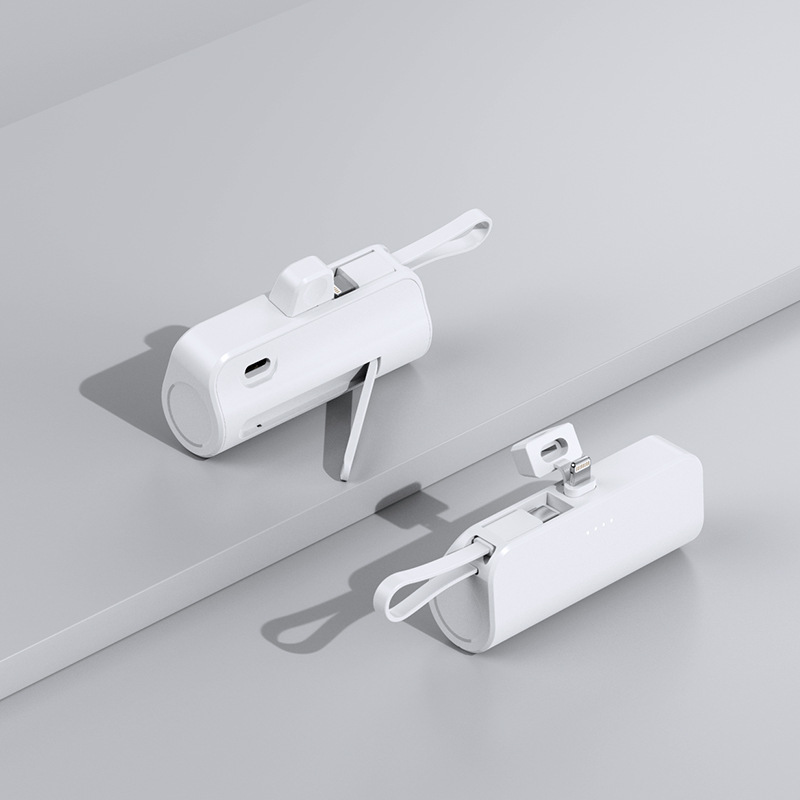 KC 認定ポケットカプセルパワーバンク 5000 mAh 携帯電話ホルダーミニポータブル電源ギフト印刷|undefined