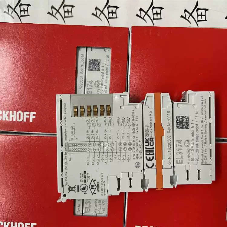 Модуль Beckhoff EL3174 от Beckhoff, импорт из Германии, наличие на складе в Шанхае