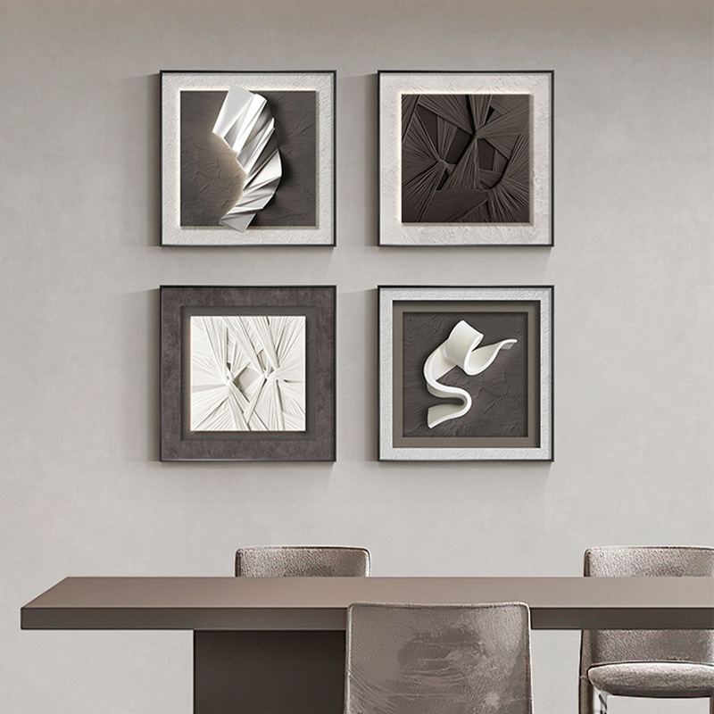 Modern Geometry Abstract Dining Room Decorative Painting Living Room Sofa Background Wall Italian Combination Hanging Painting Entrance Corridor Murals