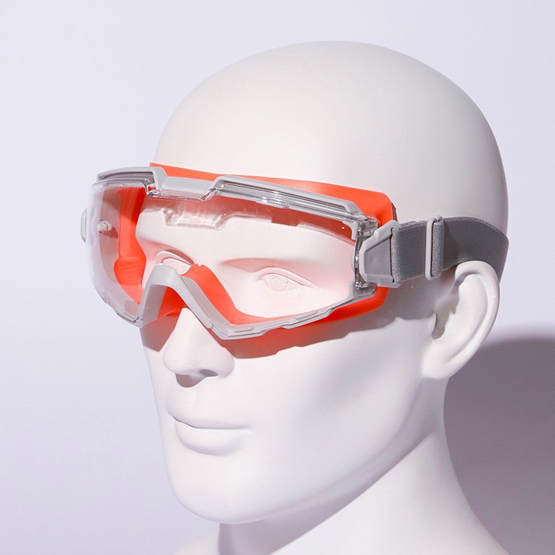 New Silicone Outdoor Ski Sports Goggles Motorcycle Riding Anti-fog Eye Mask Anti-wind Sand Splash Chemical Protection