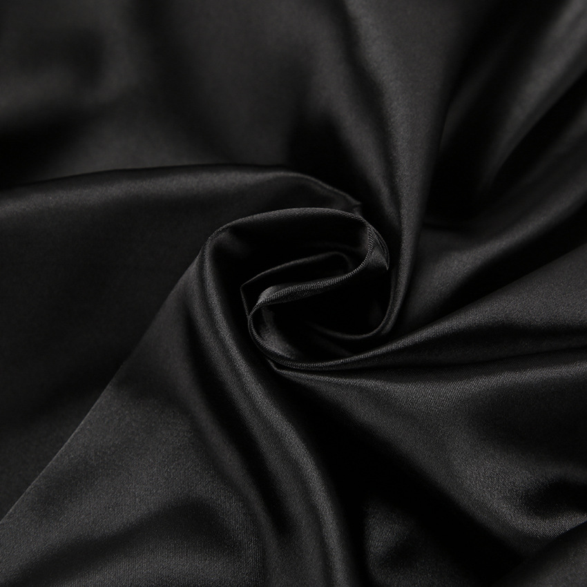 2024 Herbst Schwarz Tintin Gespleißt Feder Nachtwäsche Zwei Stück Set Lose Langarm Hosen frauen Hause Kleidung_voghion.com