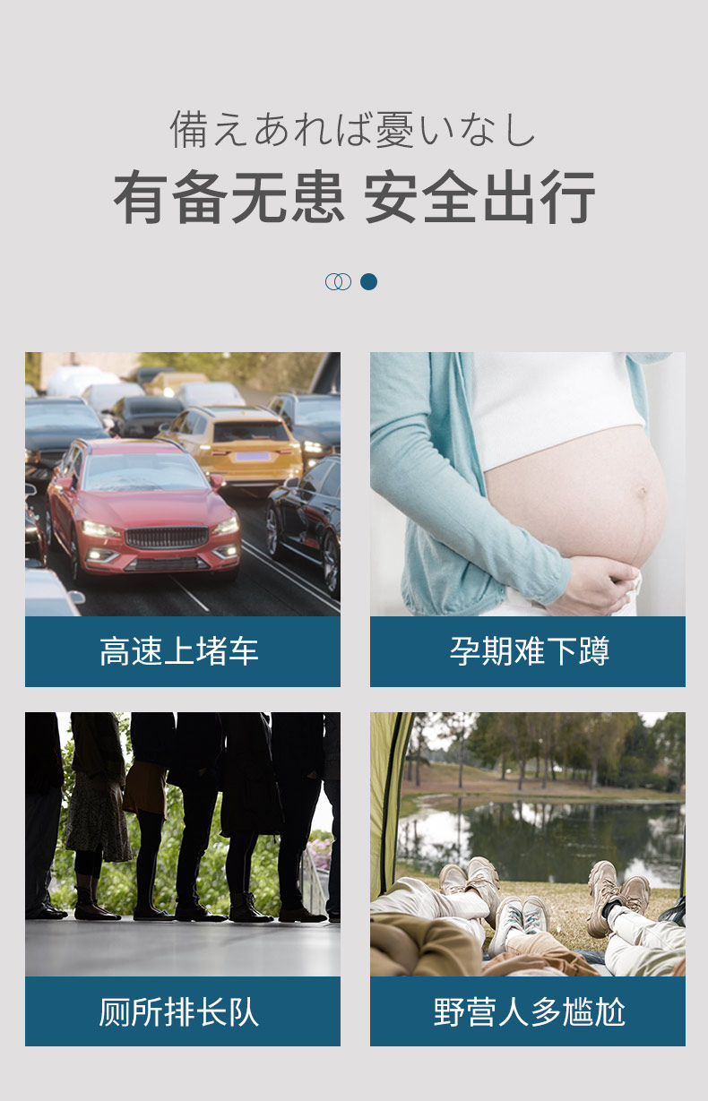 Car-mounted disposable emergency portable urinal bag for long-distance traffic jams, a magical urination tool for both men and women