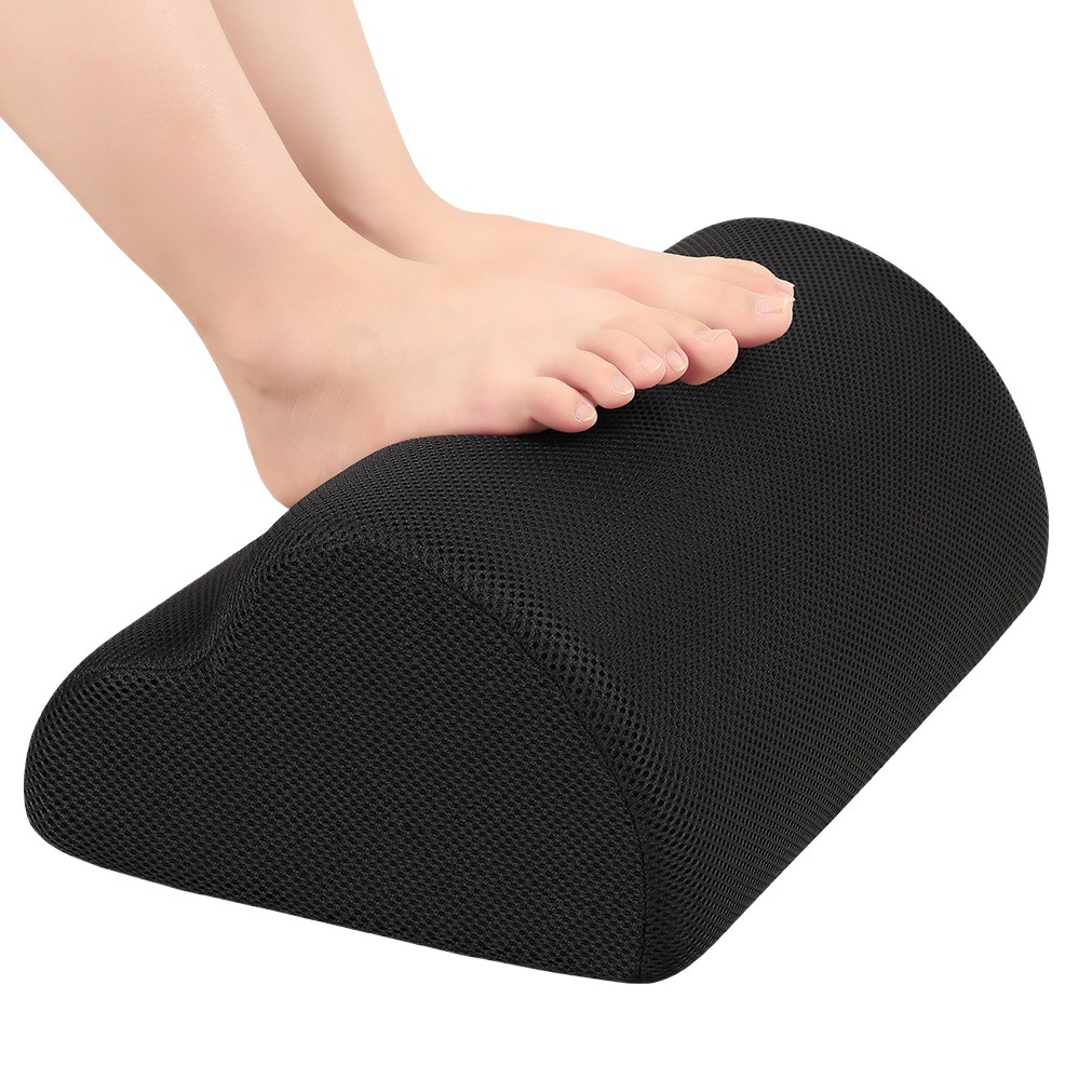 Amazon Venta caliente casa semicírculo pie almohadilla pie resto Oficina resto pie almohadilla alta esponja elástica pierna almohadilla pie almohada