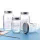 Amazon Sealed Jar American Mason Jar Glass Transparent Oatmeal Sealed Jar Jam Bottle Vintage Drink Cup