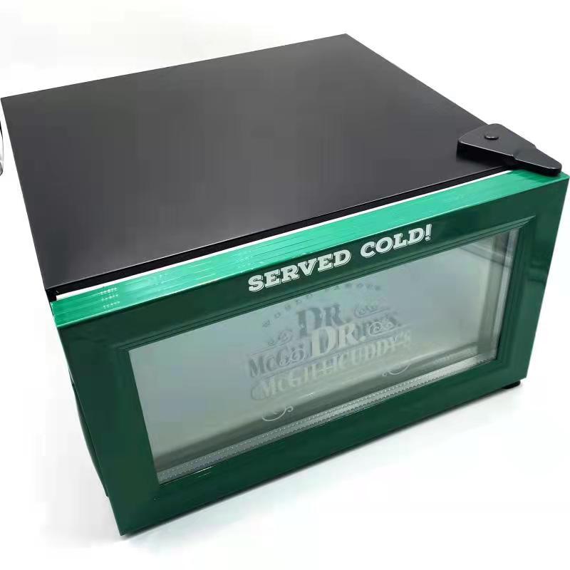 Small Commercial Refrigerated Refrigerator Desktop Beverage and Beverage Preservation Freezer Display Cabinet Mini Energy-Saving Constant Temperature