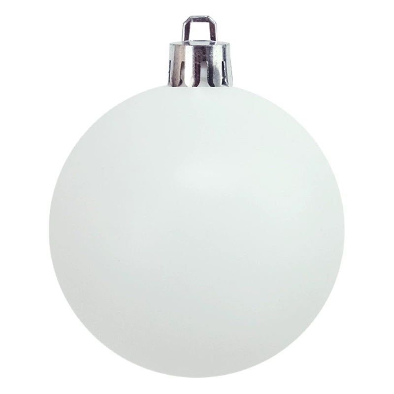 Рождественские шары-украшения, маленькие белые шары, декор для создания атмосферы, подвесные украшения, экологически чистые материалы, пластиковые аксессуары для рождественской елки