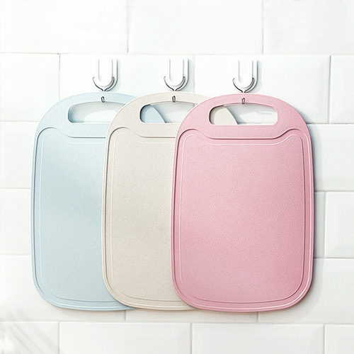 Wheat straw cutting board cutting board household cutting board kitchen thickened panel plastic fruit cutting board small dormitory