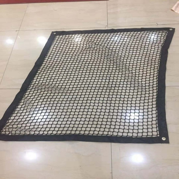 安全阳台楼梯隐形防护网防坠加密护栏彩色装饰网包边防猫扑尼龙网