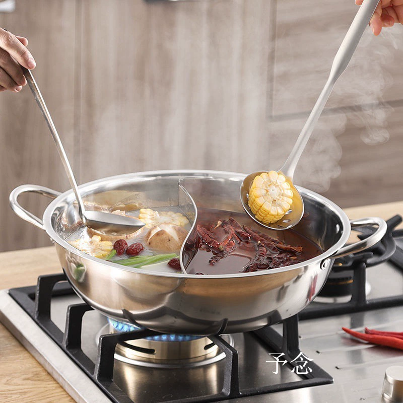 锅 Thicked stainless steel pot hot pot household pot shabu -shabu