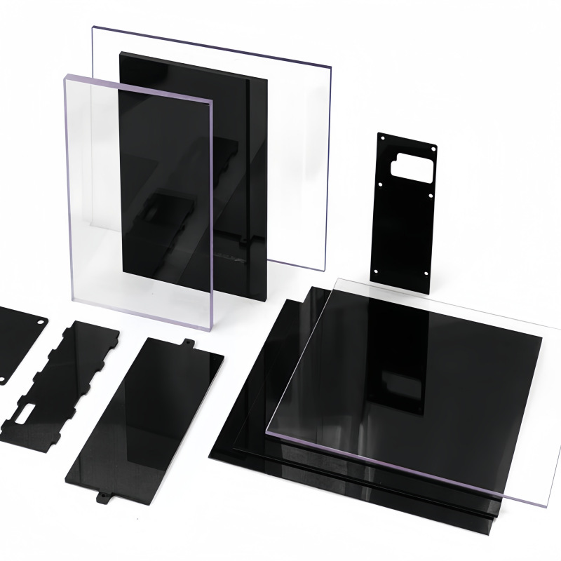 透明塑料板pvc硬板pc耐力板防静电透明板隔板折弯uv印刷加工打孔