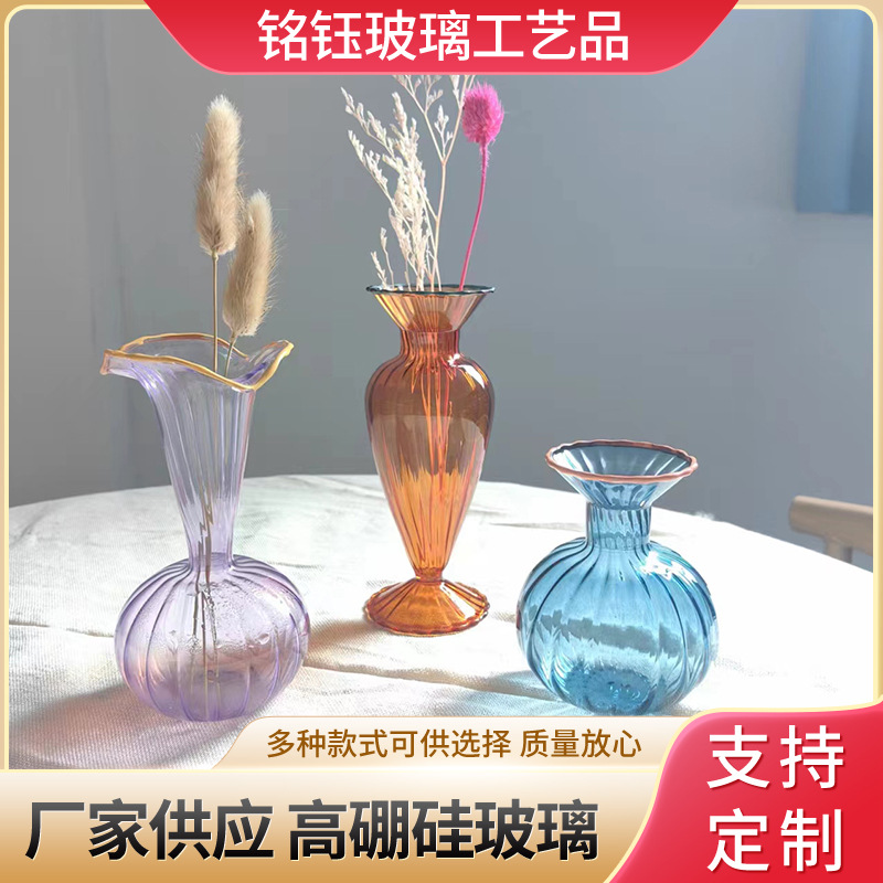 Bình thủy tinh màu sáng tạo bình thủy canh