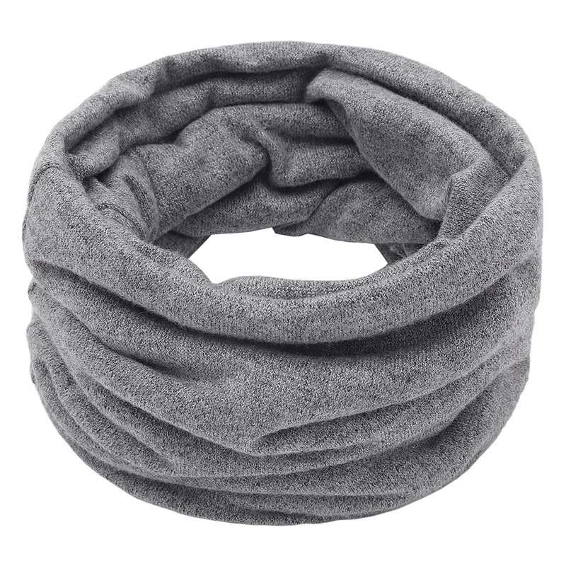 Pullover Knitted Neck Warmer for Autumn and Winter, Solid Color, Unisex, Couple Style, Mock Turtleneck, Single Loop Neck Warmer, Neck Protection, Japanese and Korean Style, Couple Style