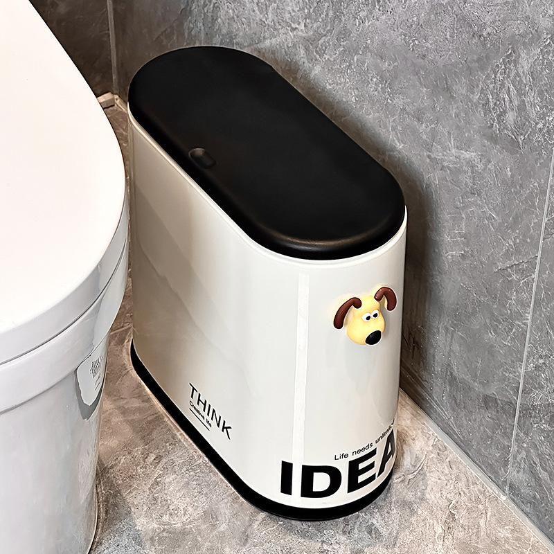 New Style Household Trash Can for Bathroom, Toilet, Living Room, Narrow Spaces, High Aesthetic Value, Luxury Toilet Paper Holder New Style Household Trash Can for Bathroom, Toilet, Living Room, Narrow Spaces, High Aesthetic Value, Luxury Toilet Paper Holder